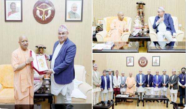 नेपाल के सुदूर प्रांत के मुख्यमंत्री ने की योगी से मुलाकात