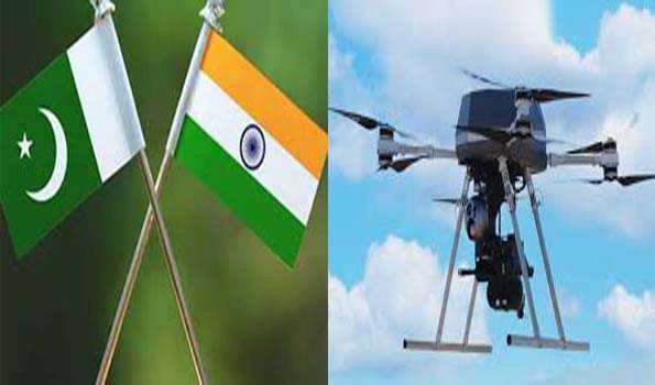पाकिस्तान से लगते सीमावर्ती क्षेत्रों में 26 स्थानों पर देखे गये ड्रोन