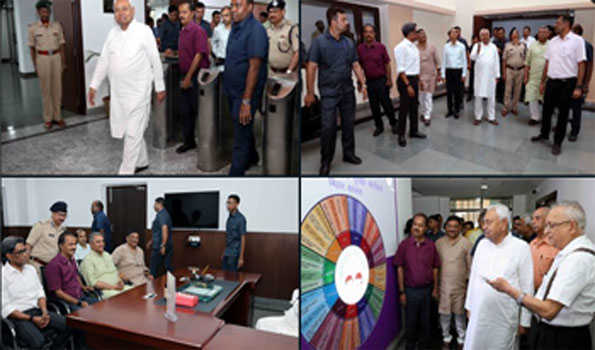 नीतीश ने किया गृह और आपदा प्रबंधन विभाग का निरीक्षण, दिए निर्देश