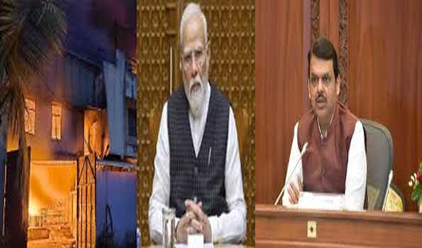 मोदी , फडणवीस ने सोलापुर में आग में आठ लोगों की मौत पर शोक जताया