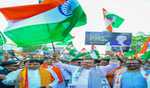 भजनलाल के नेतृत्व सांगानेर में निकाली गई तिरंगा यात्रा