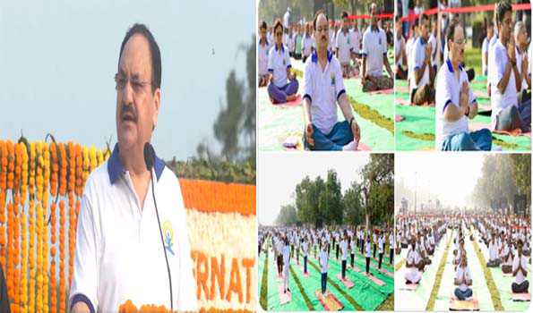 योग बेहतर स्वास्थ्य के लिए बना महत्वपूर्ण शक्ति:नड्डा