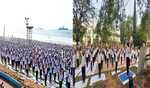 जम्मू में 'अंतरराष्ट्रीय योग दिवस' पर 1500 प्रतिभागियों ने लिया भाग