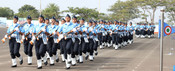 BELAGAVI, DEC 02 (UNI):- Agniveer Vayu trainees during their Passing Out Parade at Airmen Training School, in Belagavi district on Saturday. UNI PHOTO-122U BELAGAVI, DEC 02 (UNI):- Agniveer Vayu trainees during their Passing Out Parade at Airmen Training School, in Belagavi district on Saturday. UNI PHOTO-122U