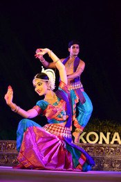 PURI, DEC 2 (UNI):- Artists performing Odissi dance during Konark Dance Festival-2023 at Konark  in Puri on Saturday. UNI PHOTO-128U