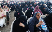 KANNUR, JUNE 3 (UNI):- A view of Haj pilgrims of Kannur awaiting at the haj camp, organized at Kannur International Airport, on Saturday. The first flight carrying Kerala haj pilgrims to Jeddah will take off from Kannur Airport on June 4 at 01045 hrs. UNI PHOTO-116U KANNUR, JUNE 3 (UNI):- A view of Haj pilgrims of Kannur awaiting at the haj camp, organized at Kannur International Airport, on Saturday. The first flight carrying Kerala haj pilgrims to Jeddah will take off from Kannur Airport on June 4 at 01045 hrs. UNI PHOTO-116U