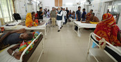BALASORE, JUN 3 (UNI):- Prime Minister Narendra Modi meets victims of train accident at hospital, in Balasore, Odisha on Saturday. UNI PHOTO-119U BALASORE, JUN 3 (UNI):- Prime Minister Narendra Modi meets victims of train accident at hospital, in Balasore, Odisha on Saturday. UNI PHOTO-119U
