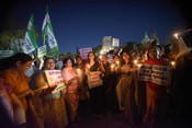 PATNA, JUNE 3 (UNI):- RJD activists participating at a candles light procession to support protesting wrestlers, in Patna on Saturday. UNI PHOTO-AKX6U PATNA, JUNE 3 (UNI):- RJD activists participating at a candles light procession to support protesting wrestlers, in Patna on Saturday. UNI PHOTO-AKX6U