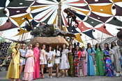 HYDERABAD, MAY 16 (UNI):- Miss World contestants visit Experium Eco Park, in Hyderabad on Friday. UNI PHOTO-122U HYDERABAD, MAY 16 (UNI):- Miss World contestants visit Experium Eco Park, in Hyderabad on Friday. UNI PHOTO-122U